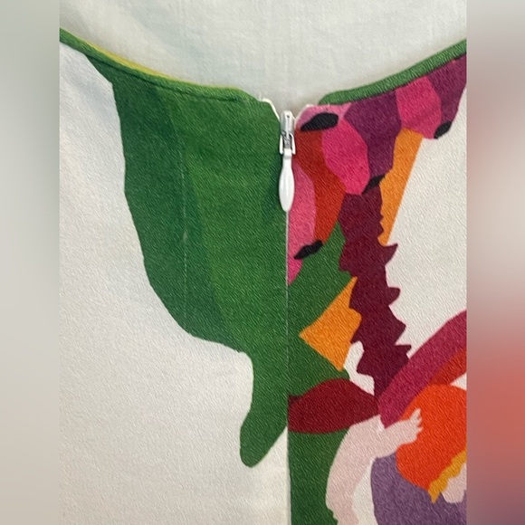 Farm Rio Tropical Print Midi Dress with Tie Shoulder Vacation Resort Bold - Picture 9 of 16